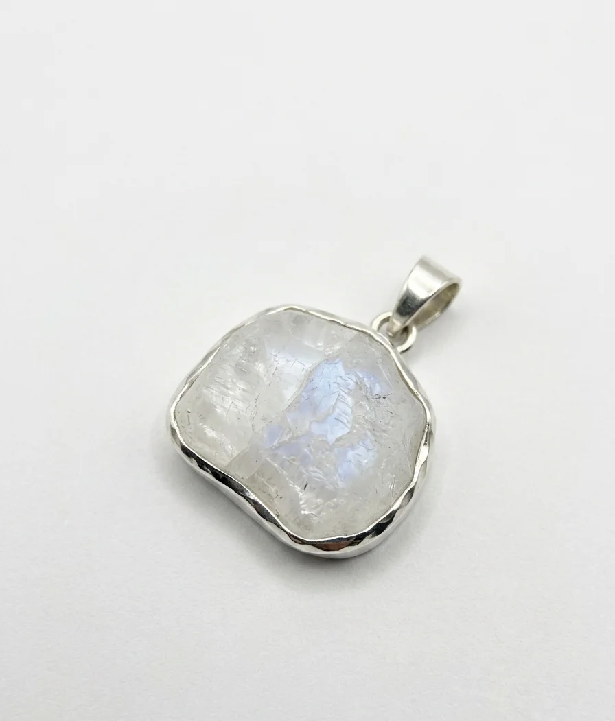 Rough Quartz Rectangle Pendant
